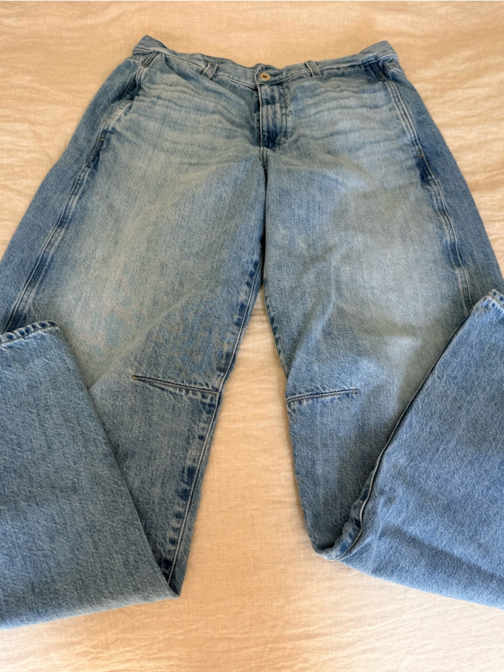Ag Adriano Goldschmied Light Blue Denim barrel Jeans